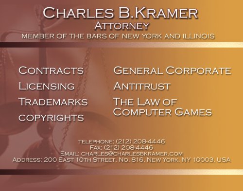 Kramer Web Site